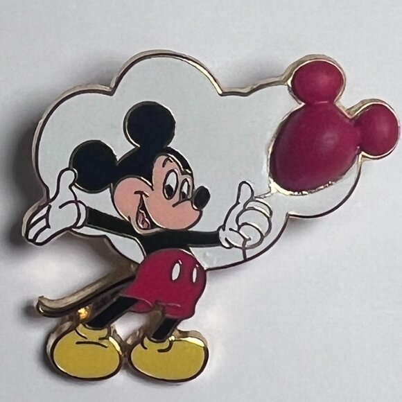 Disney Jewelry - mickey mouse balloon pin • free-d rubber 2002 • wdw